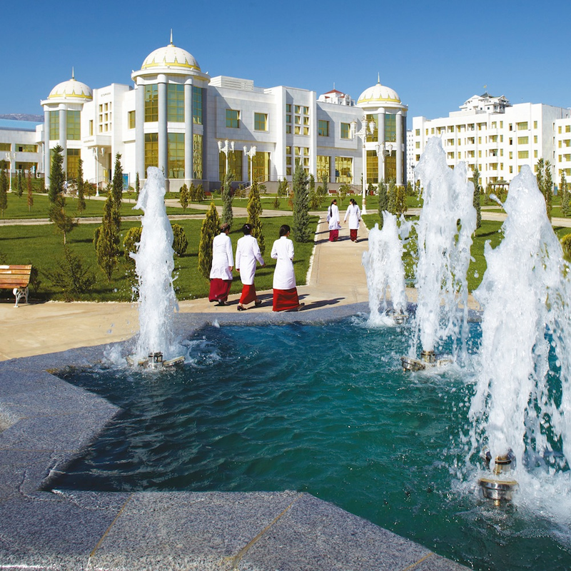 Illustration for article titled Turkmenistan's Astonishing Attempt To Build A City Of The Future